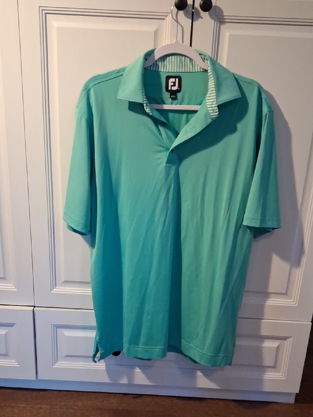 FootJoy Men's Aqua Green Performance Polo